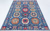Kazak Blue Hand Knotted 68 X 99 Area Rug 700-157740 Thumb 1