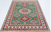 Kazak Green Hand Knotted 58 X 80 Area Rug 700-157742 Thumb 1