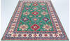 Kazak Green Hand Knotted 66 X 910 Area Rug 700-157743 Thumb 1