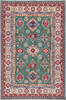 Kazak Green Hand Knotted 66 X 910  Area Rug 700-157744 Thumb 0
