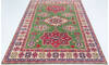 Kazak Green Hand Knotted 67 X 96  Area Rug 700-157745 Thumb 1