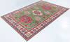 Kazak Green Hand Knotted 67 X 96  Area Rug 700-157745 Thumb 2