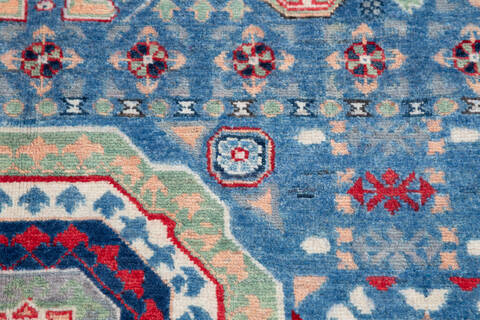 Kazak Blue Hand Knotted 50 X 65 Area Rug 700-157746 Image 6