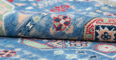 Kazak Blue Hand Knotted 50 X 65 Area Rug 700-157746 Image 7