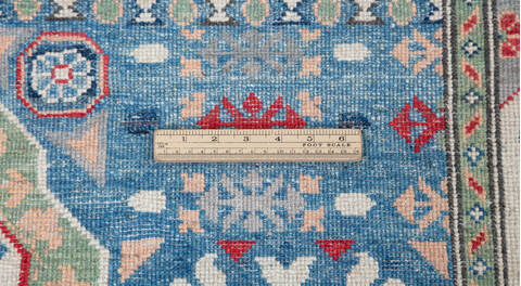 Kazak Blue Hand Knotted 50 X 65 Area Rug 700-157746 Image 8