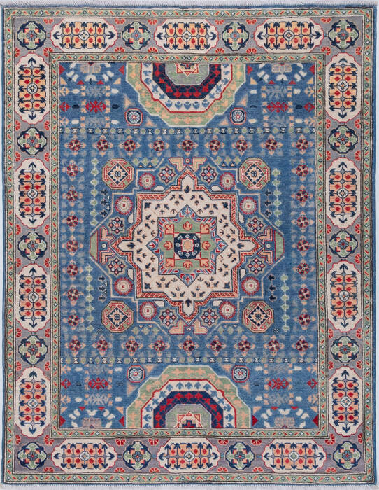 Kazak Blue Hand Knotted 50 X 65 Area Rug 700-157746 Image 0