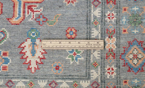 Kazak Grey Hand Knotted 40 X 60 Area Rug 700-157747 Image 8