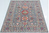 Kazak Grey Hand Knotted 40 X 60 Area Rug 700-157747 Thumb 1