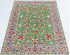 Kazak Green Hand Knotted 40 X 60 Area Rug 700-157748 Thumb 1
