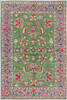 Kazak Green Hand Knotted 40 X 60 Area Rug 700-157748 Thumb 0