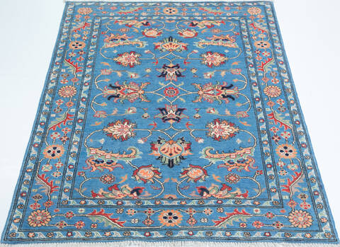 Kazak Blue Hand Knotted 43 X 60 Area Rug 700-157749 Image 1