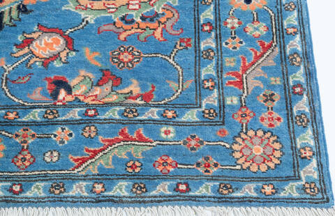 Kazak Blue Hand Knotted 43 X 60 Area Rug 700-157749 Image 4