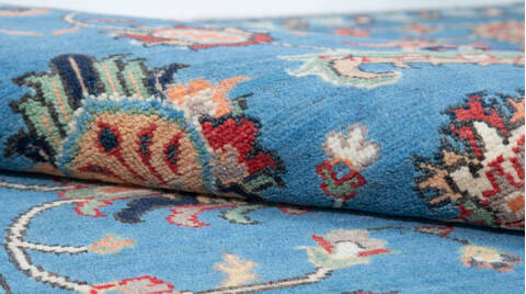 Kazak Blue Hand Knotted 43 X 60 Area Rug 700-157749 Image 7