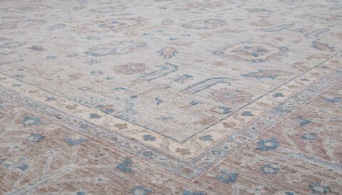 Chobi Beige Hand Knotted 91 X 120 Area Rug 700-157750 Image 3