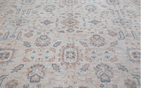 Chobi Beige Hand Knotted 91 X 120 Area Rug 700-157750 Image 5