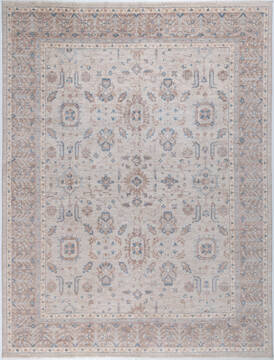 Chobi Beige Hand Knotted 9'1" X 12'0"  Area Rug 700-157750