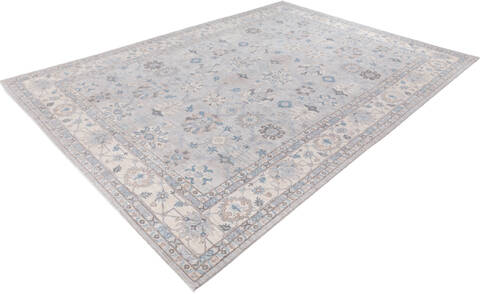 Chobi Grey Hand Knotted 911 X 1310 Area Rug 700-157751 Image 2
