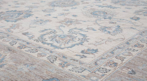 Chobi Beige Hand Knotted 80 X 98  Area Rug 700-157752 Image 3