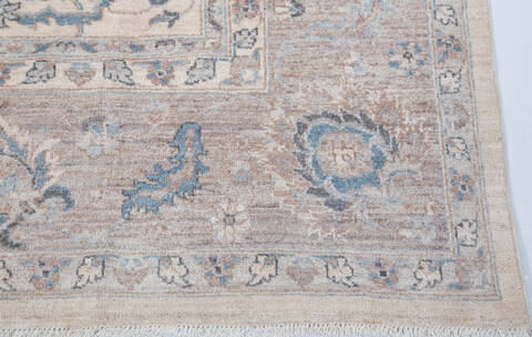 Chobi Beige Hand Knotted 80 X 98  Area Rug 700-157752 Image 4