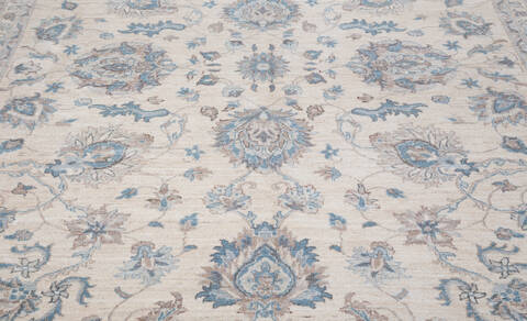 Chobi Beige Hand Knotted 80 X 98  Area Rug 700-157752 Image 5