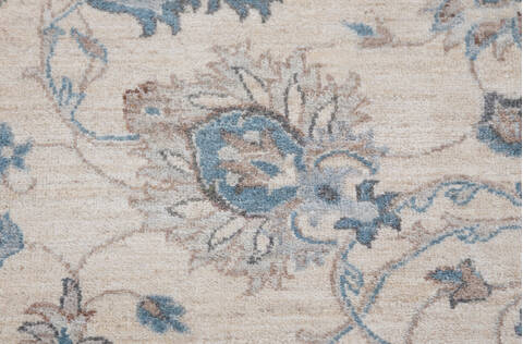 Chobi Beige Hand Knotted 80 X 98  Area Rug 700-157752 Image 6