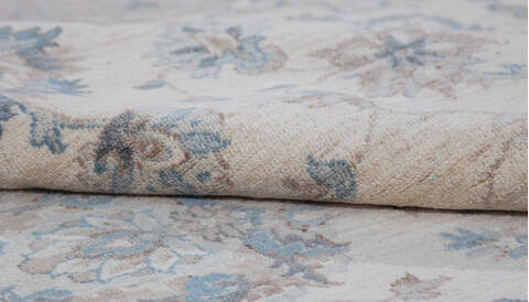 Chobi Beige Hand Knotted 80 X 98  Area Rug 700-157752 Image 7