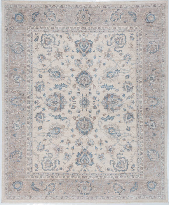 Chobi Beige Hand Knotted 80 X 98  Area Rug 700-157752 Image 0