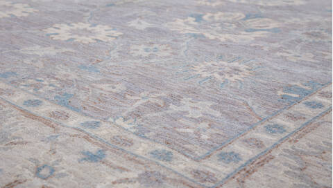 Chobi Grey Hand Knotted 80 X 910  Area Rug 700-157753 Image 3
