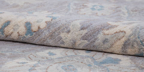 Chobi Grey Hand Knotted 80 X 910  Area Rug 700-157753 Image 7