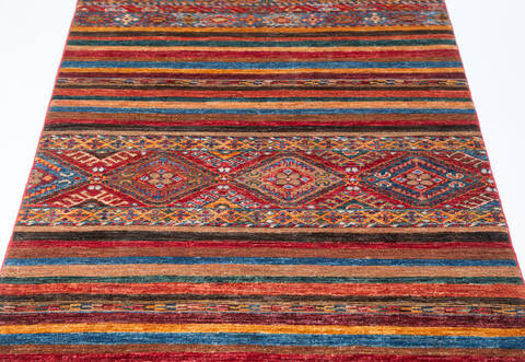 Chobi Multicolor Runner Hand Knotted 30 X 76 Area Rug 700-157755 Image 5
