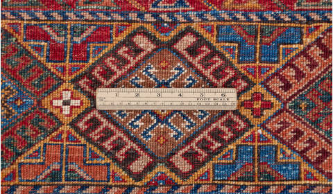 Chobi Multicolor Runner Hand Knotted 30 X 76 Area Rug 700-157755 Image 8