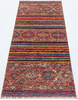Chobi Multicolor Runner Hand Knotted 30 X 76 Area Rug 700-157755 Thumb 1