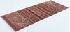 Chobi Multicolor Runner Hand Knotted 30 X 76 Area Rug 700-157755 Thumb 2