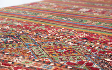 Chobi Multicolor Runner Hand Knotted 31 X 83 Area Rug 700-157756 Image 3