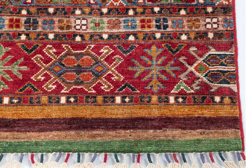 Chobi Multicolor Runner Hand Knotted 31 X 83 Area Rug 700-157756 Image 4