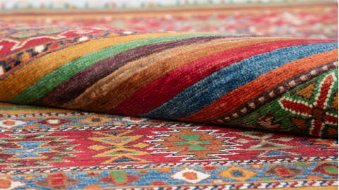 Chobi Multicolor Runner Hand Knotted 31 X 83 Area Rug 700-157756 Image 7