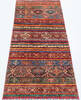 Chobi Multicolor Runner Hand Knotted 211 X 75 Area Rug 700-157757 Thumb 1