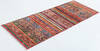 Chobi Multicolor Runner Hand Knotted 211 X 75 Area Rug 700-157757 Thumb 2