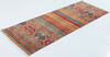 Chobi Multicolor Runner Hand Knotted 211 X 82 Area Rug 700-157758 Thumb 2