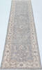 Chobi Light Gray Runner Hand Knotted 26 X 99 Area Rug 700-157759 Thumb 1