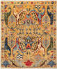 Chobi Yellow Hand Knotted 81 X 99  Area Rug 700-157760 Thumb 0