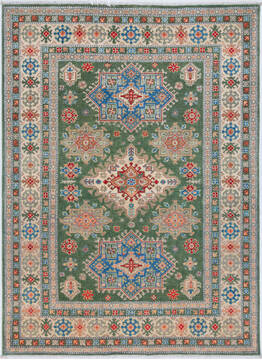 Kazak Green Hand Knotted 5'9" X 7'9"  Area Rug 700-157761