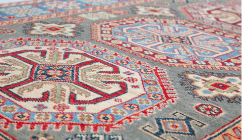 Kazak Grey Hand Knotted 310 X 59 Area Rug 700-157762 Image 3
