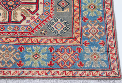 Kazak Grey Hand Knotted 310 X 59 Area Rug 700-157762 Image 4