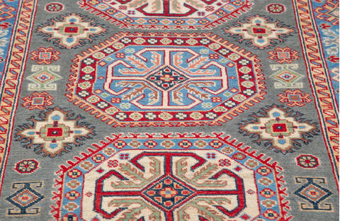 Kazak Grey Hand Knotted 310 X 59 Area Rug 700-157762 Image 5