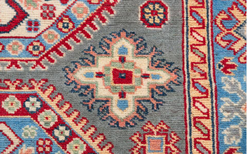 Kazak Grey Hand Knotted 310 X 59 Area Rug 700-157762 Image 6