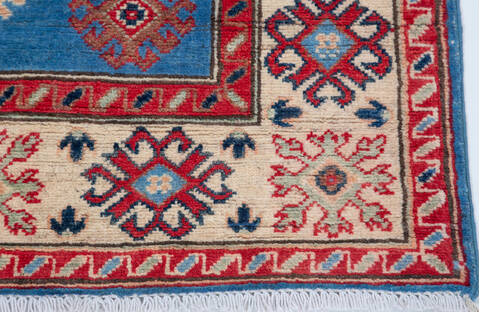 Kazak Blue Hand Knotted 43 X 511 Area Rug 700-157763 Image 4