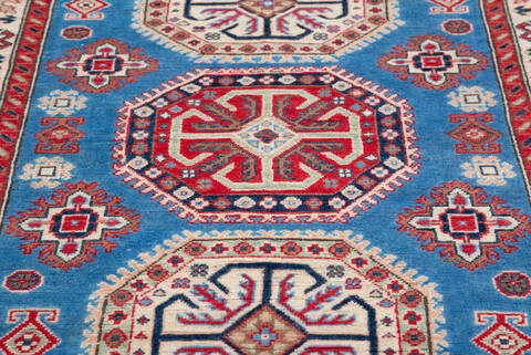 Kazak Blue Hand Knotted 43 X 511 Area Rug 700-157763 Image 5