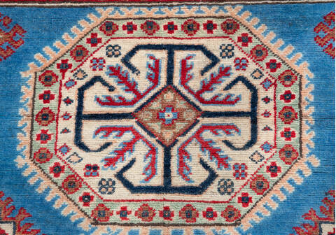 Kazak Blue Hand Knotted 43 X 511 Area Rug 700-157763 Image 6