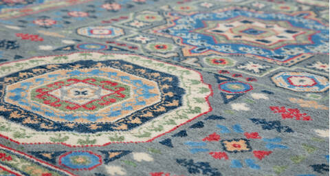 Kazak Grey Hand Knotted 42 X 59  Area Rug 700-157765 Image 3